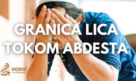 Granica lica prilikom abdesta