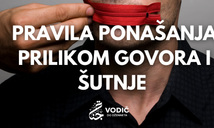 Pravila ponašanja prlikom govora i šutnje