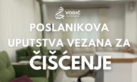 Poslanikova uputstva vezana za čišćenje