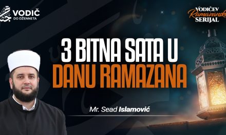 3 BITNA SATA U DANU RAMAZANA – Mr. Sead Islamović