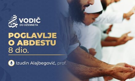POGLAVLJE O ABDESTU 8.dio – Izudin Alajbegović, prof.